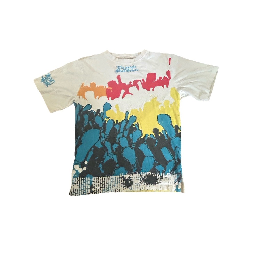 VTG Akon Konvict Clothing Graphic Tee Large Y2K Hip Hop Streetwear White T-Shirt